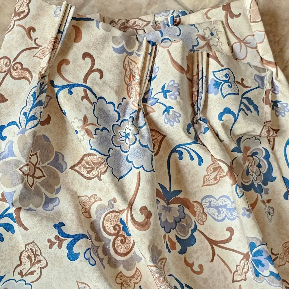 Floral Drapery Panels Pair 64x63
